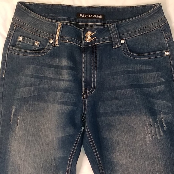 P&P JEANS Women Blue Jean Size: 15/16 NWOT - Picture 2 of 15